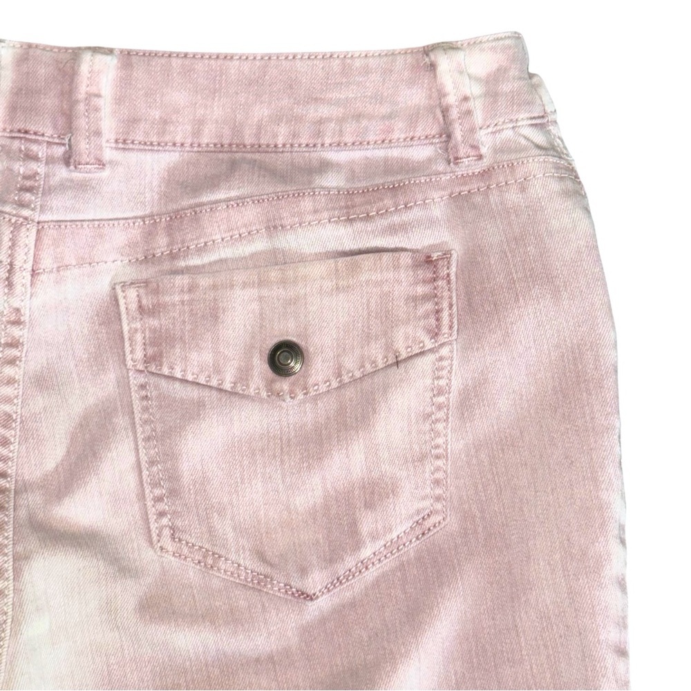 Chico’s Platinum Denim Size 1 (US 8) Pale Pink Jeans Cotton-Poly-Spandex - Picture 5 of 7
